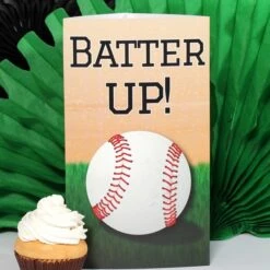 Baseball Party Centerpiece, 10-inch, Editable Digital Template