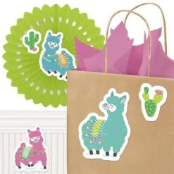 Alpaca Party Cutout Decoration, Editable Digital Template