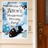 Alice In Wonderland Party Welcome Sign, 8x10, 16x20, Editable Digital Template