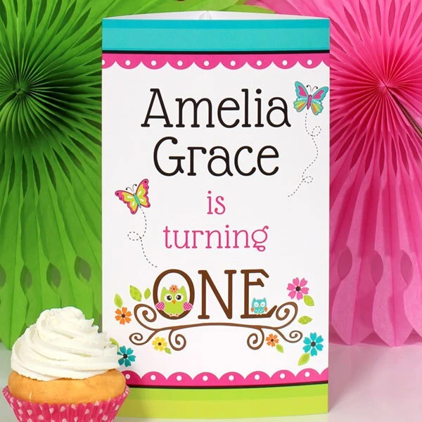 Little Owl 1st Birthday Centerpiece, 10-inch, Editable Digital Template 3 Little Owl 1st Birthday Centerpiece, 10-inch, Editable Digital Template