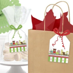 ABC Party Favor Tag, Editable Digital Template