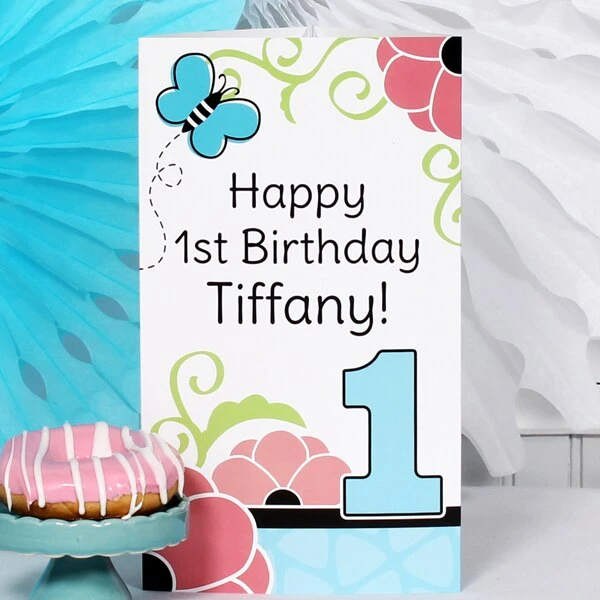 Little Butterfly 1st Birthday Centerpiece, 10-inch, Editable Digital Template 3 Little Butterfly 1st Birthday Centerpiece, 10-inch, Editable Digital Template