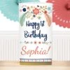 Boho 1st Birthday Centerpiece, 10-inch, Editable Digital Template -Birthday Party Supplies 2f70ddb6 7a8c 5c8d 871e d3f09374ad73 78501