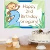 Little Monkey Blue 2nd Birthday Sign, 8x10, 16x20, Editable Digital Template -Birthday Party Supplies 353ebf19 a60b 50e5 b8d1 2b3178af09f4 20091