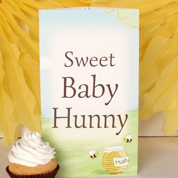 Little Honey Bee Baby Shower Centerpiece, 10-inch, Editable Digital Template 3 Little Honey Bee Baby Shower Centerpiece, 10-inch, Editable Digital Template