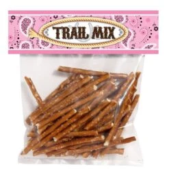 Bandana Pink Party Editable Treat Bag Topper, Editable Digital Template