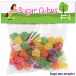 Playful Pony 2nd Birthday Editable Treat Bag Topper, Editable Digital Template