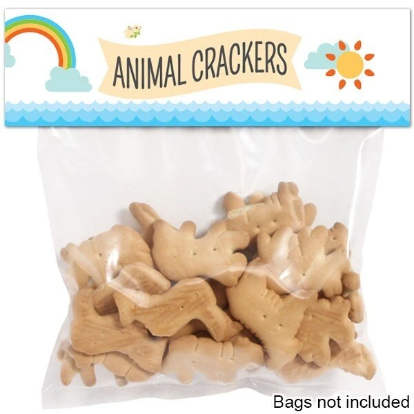 Noah's Ark Baby Shower Editable Treat Bag Topper, Editable Digital Template 3 Noah's Ark Baby Shower Editable Treat Bag Topper, Editable Digital Template