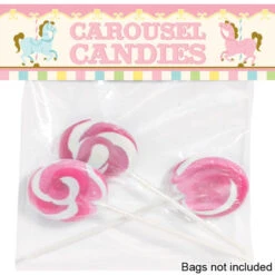 Carousel Horse Party Editable Treat Bag Topper, Editable Digital Template
