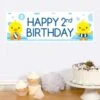 Little Ducky 2nd Birthday Small Banner, Editable Digital Template -Birthday Party Supplies 5159ef74 913f 5111 b4b8 9200a510a6df 02968
