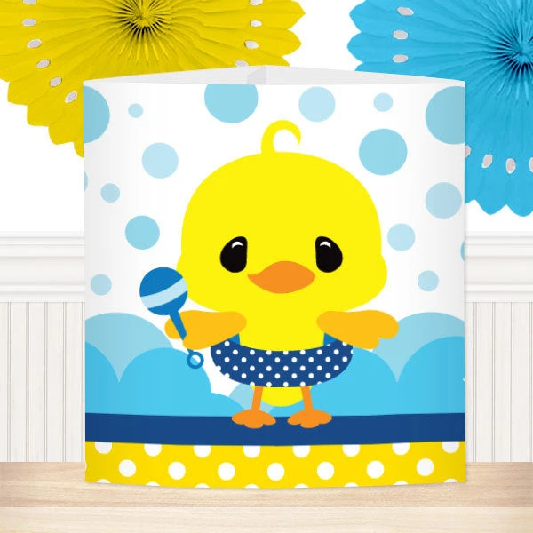 Little Ducky Baby Shower Centerpiece, 6-inch, Editable Digital Template 3 Little Ducky Baby Shower Centerpiece, 6-inch, Editable Digital Template