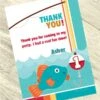 Little Fish 1st Birthday Thank You, 5x7-inch, Editable Digital Template -Birthday Party Supplies 5dba2a7c f7df 52ad 918c 4654f4465e1f 95242