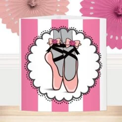 Ballerina Party Centerpiece, 6-inch, Editable Digital Template
