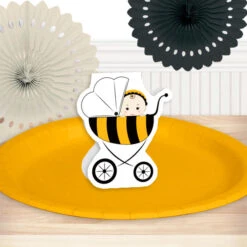 Bumble Bee Baby Shower Table Decoration, Editable Digital Template