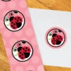 Little Ladybug Party 2-in Circle, Editable Digital Template -Birthday Party Supplies 66833 ladybug value stickers 97096