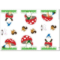 Woodland Gnome Party Decoration-Activity, Editable Digital Template