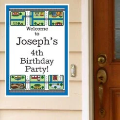 Main Street Party Welcome Sign, 8x10, 16x20, Editable Digital Template