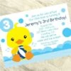 Little Ducky 3rd Birthday Invitation, 5x7-inch, Editable Digital Template -Birthday Party Supplies 778d6a08 de20 5350 8859 8e68b7fb3fb7 80152