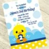 Little Ducky 2nd Birthday Invitation, 5x7-inch, Editable Digital Template -Birthday Party Supplies 7b000d58 e87a 5f08 9f3f c3b9001686f8 57570