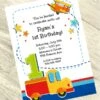 All Aboard 1st Birthday Invitation, 5x7-inch, Editable Digital Template -Birthday Party Supplies 7b0042e9 3e4c 50ef bc3f a346ee9c1cb4 06687