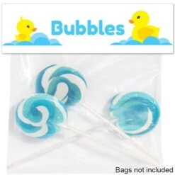 Little Ducky Baby Shower Editable Treat Bag Topper, Editable Digital Template