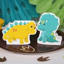Little Dinosaur Party Table Decoration, Editable Digital Template