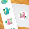 Alpaca Party 2-in Circle, Editable Digital Template -Birthday Party Supplies 83346 alpaca 2in stickers 73698