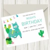 Alpaca Party Invitation, Editable Digital Template, Instant Download -Birthday Party Supplies 85000AlpacaPartyInvitationsbyBirthdayDirect