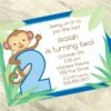 Little Monkey Blue 2nd Birthday Invitation, 5x7-inch, Editable Digital Template -Birthday Party Supplies 8ff0292d 3ff2 5aca aa73 2a94a77e65b3 46164