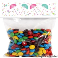Sprinkle Baby Shower Editable Treat Bag Topper, Editable Digital Template