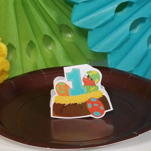 Little Dinosaur 1st Birthday Table Decoration, Editable Digital Template 3 Little Dinosaur 1st Birthday Table Decoration, Editable Digital Template