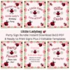 Little Ladybug Party Sign Bundle, Instant Digital Download -Birthday Party Supplies LittleLadybugPartySignBundlebyBirthdayDirect