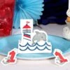 Nautical Dolphin 1st Birthday Table Decoration, Editable Digital Template -Birthday Party Supplies a57340c6 10e7 5224 8cb1 48683cc90ae2 96078