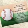 Baseball Party Invitation, 5x7-inch, Editable Digital Template