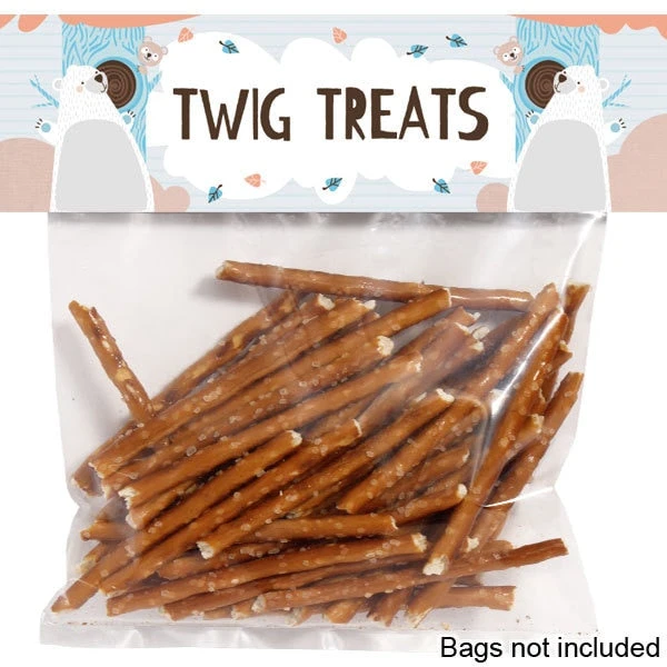 Little Bear Party Editable Treat Bag Topper, Editable Digital Template 3 Little Bear Party Editable Treat Bag Topper, Editable Digital Template