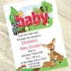 Woodland Animals Baby Shower Invitation, 5x7-inch, Editable Digital Template -Birthday Party Supplies cc286c6c 5a9c 588a 8974 a10aff1084e1 91723