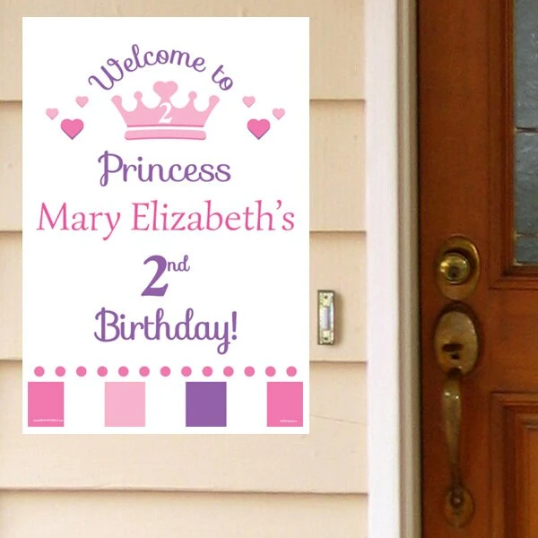 Little Princess 2nd Birthday Welcome Sign, 8x10, 16x20, Editable Digital Template 3 Little Princess 2nd Birthday Welcome Sign, 8x10, 16x20, Editable Digital Template