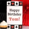 Playing Card Suits Birthday Centerpiece, 10-inch, Editable Digital Template -Birthday Party Supplies da688656 382f 5f41 9b40 d28258ab1c10 52184