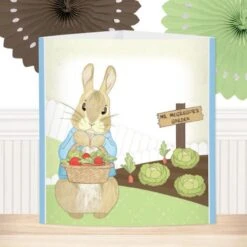 Peter Rabbit Party Centerpiece, 6-inch, Editable Digital Template