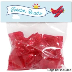 Vintage Airplane Party Editable Treat Bag Topper, Editable Digital Template