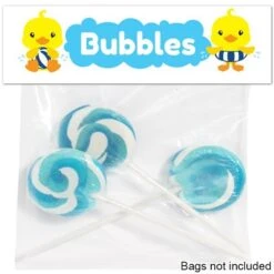 Little Ducky 1st Birthday Editable Treat Bag Topper, Editable Digital Template