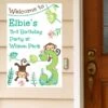 Little Monkey 3rd Birthday Welcome Sign, 8x10, 16x20, Editable Digital Template -Birthday Party Supplies e7b10ab1 977e 5c87 8174 ce12e8d54a2e 34646