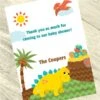 Little Dinosaur Baby Shower Thank You, 5x7-inch, Editable Digital Template -Birthday Party Supplies e9a3ebbe 23d5 5e0d bdf7 348d0bdab03c 10410