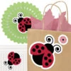 Little Ladybug Party Cutout Decoration, Editable Digital Template, Instant Download