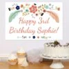 Boho 3rd Birthday Sign, 8x10, 16x20, Editable Digital Template -Birthday Party Supplies eae84f3e 553d 5d78 afc3 8b128b60e603 06369