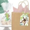 Little Monkey 1st Birthday Favor Tag, Editable Digital Template
