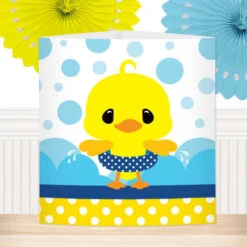 Little Ducky Party Centerpiece, 6-inch, Editable Digital Template