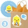 Little Ducky 3rd Birthday Cutout Decoration, Editable Digital Template -Birthday Party Supplies ec7b437a cd16 58e3 9b20 701cec25dc21 02202