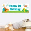 Little Dinosaur 1st Birthday Small Banner, Editable Digital Template -Birthday Party Supplies fa4e7a73 520f 5744 bac7 1f522914842d 14724